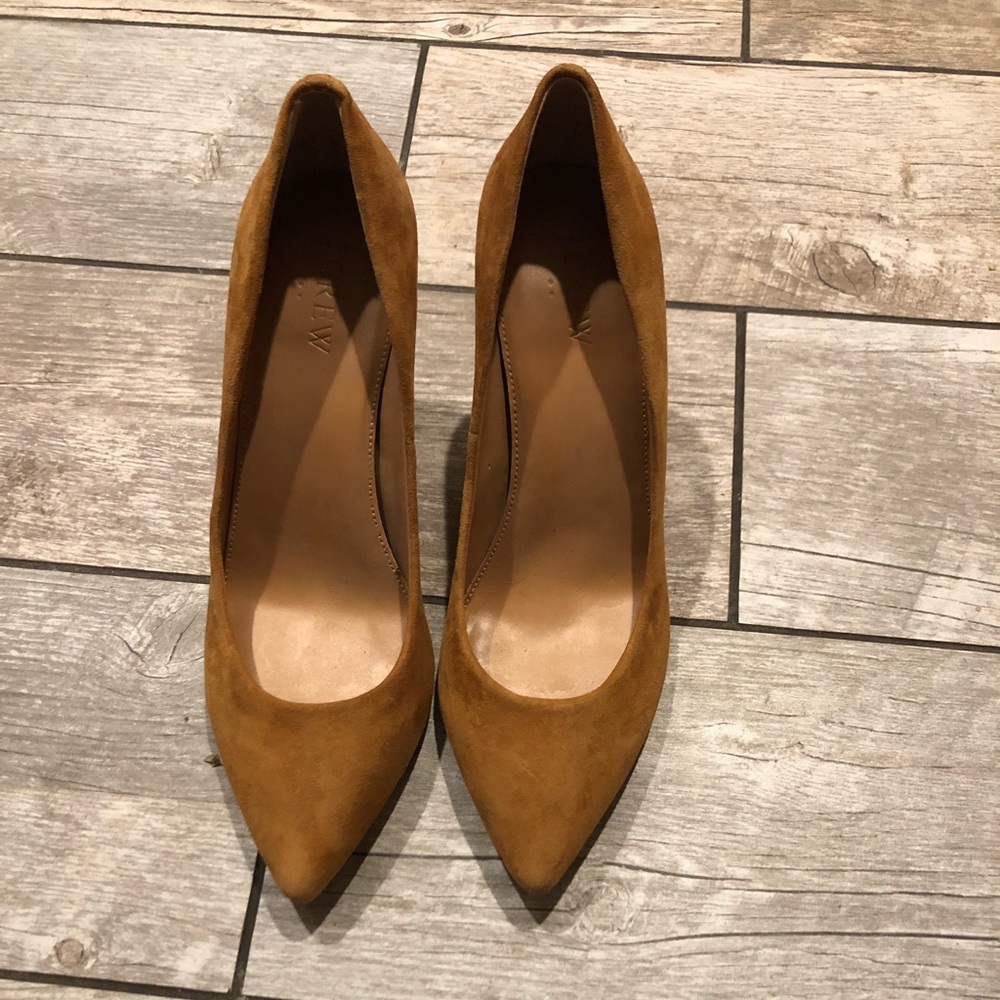 Camel suede JCrew heels